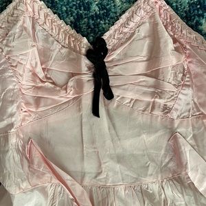 1930s Pink Vintage Gown S M